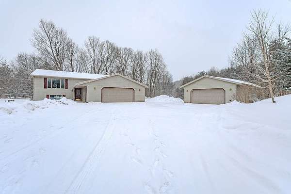 14.2 Acres of Recreational Land with Home for Sale in Birnamwood, Wisconsin