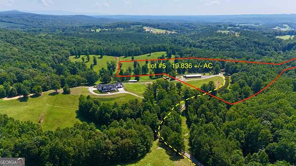 21 Acres of Agricultural Land with Home for Sale in Waleska, Georgia