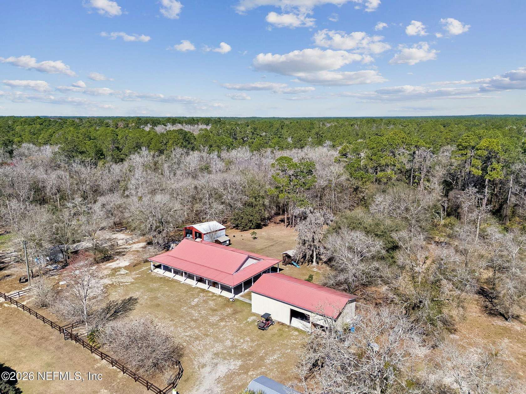 5.34 Acres of Land with Home for Sale in Middleburg, Florida