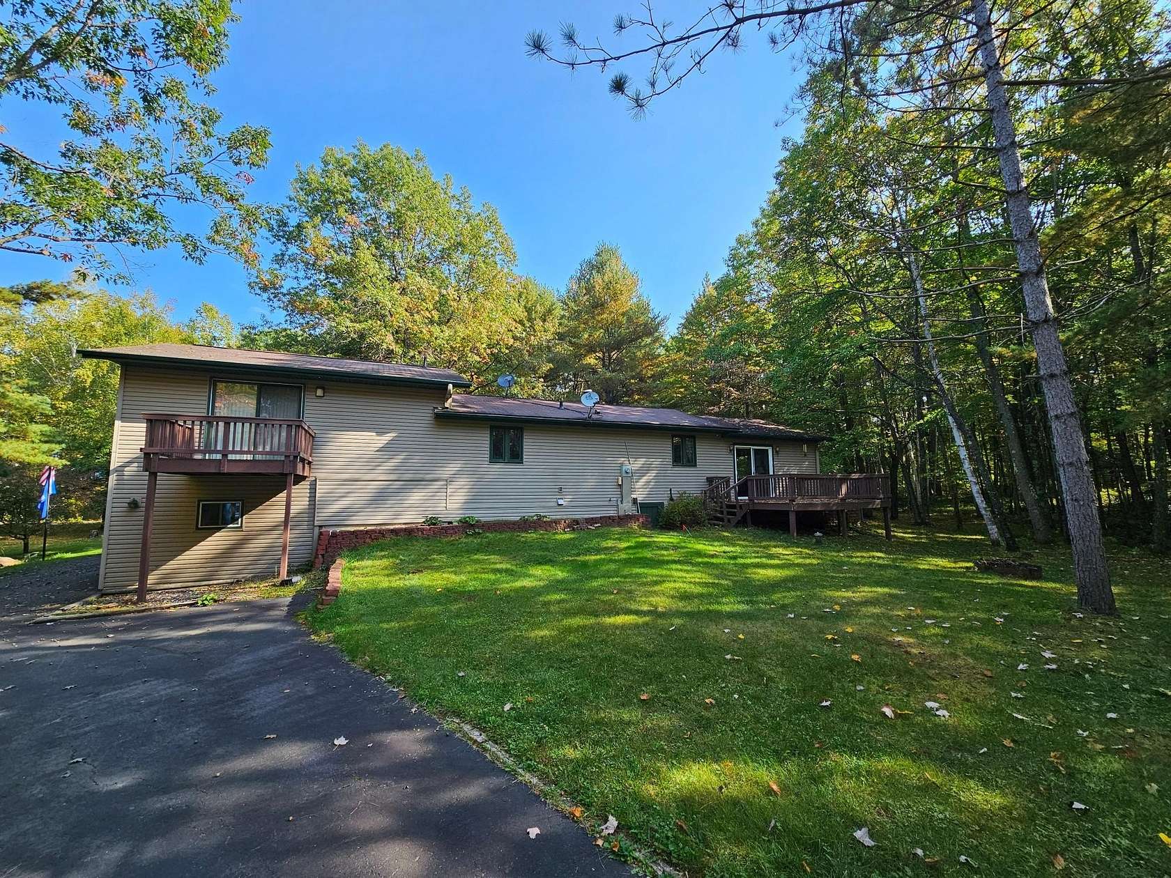 3.18 Acres of Land with Home for Sale in Lake Tomahawk, Wisconsin