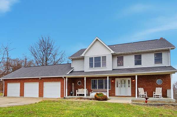 6.48 Acres of Land with Home for Sale in Aurora, Indiana