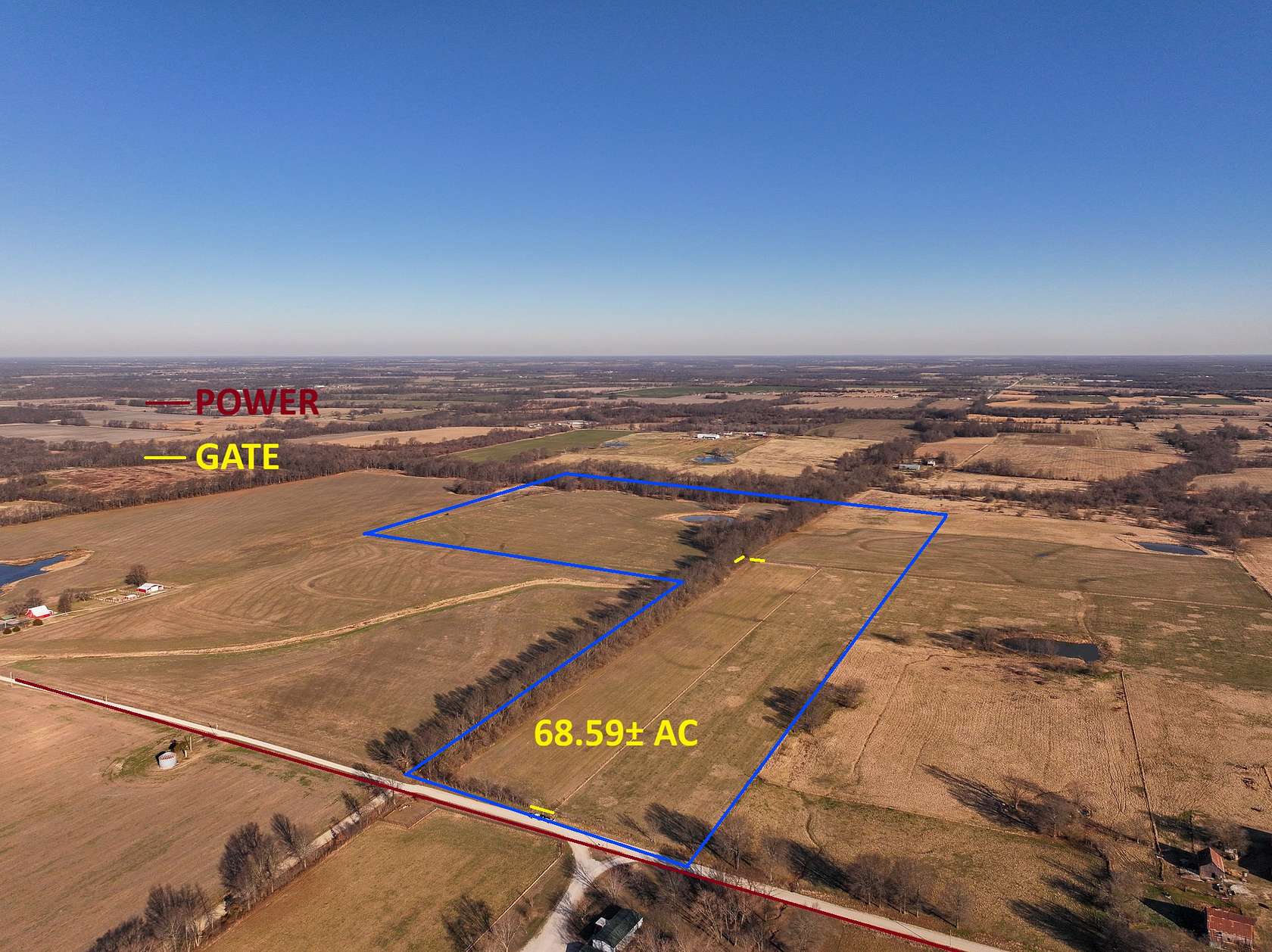 68 Acres of Land for Sale in Golden City, Missouri