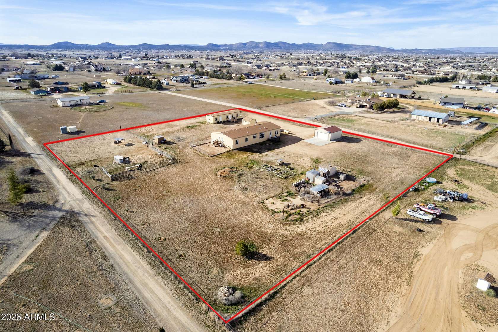 2.56 Acres of Land with Home for Sale in Chino Valley, Arizona