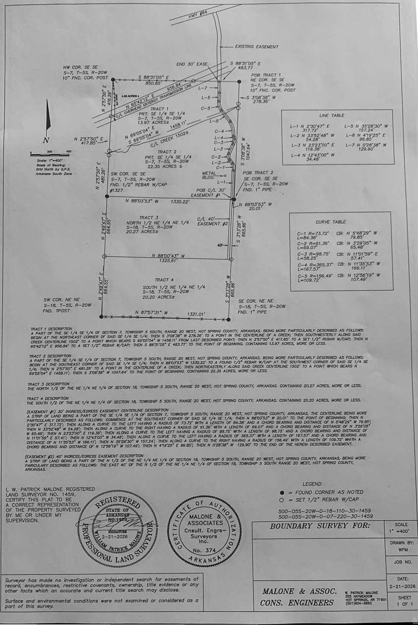 20.3 Acres of Land for Sale in Bismarck, Arkansas