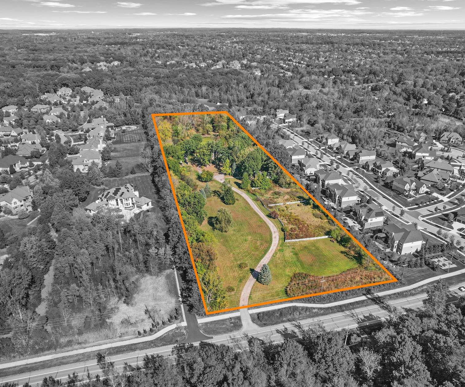 5 Acres of Land with Home for Sale in Northville, Michigan