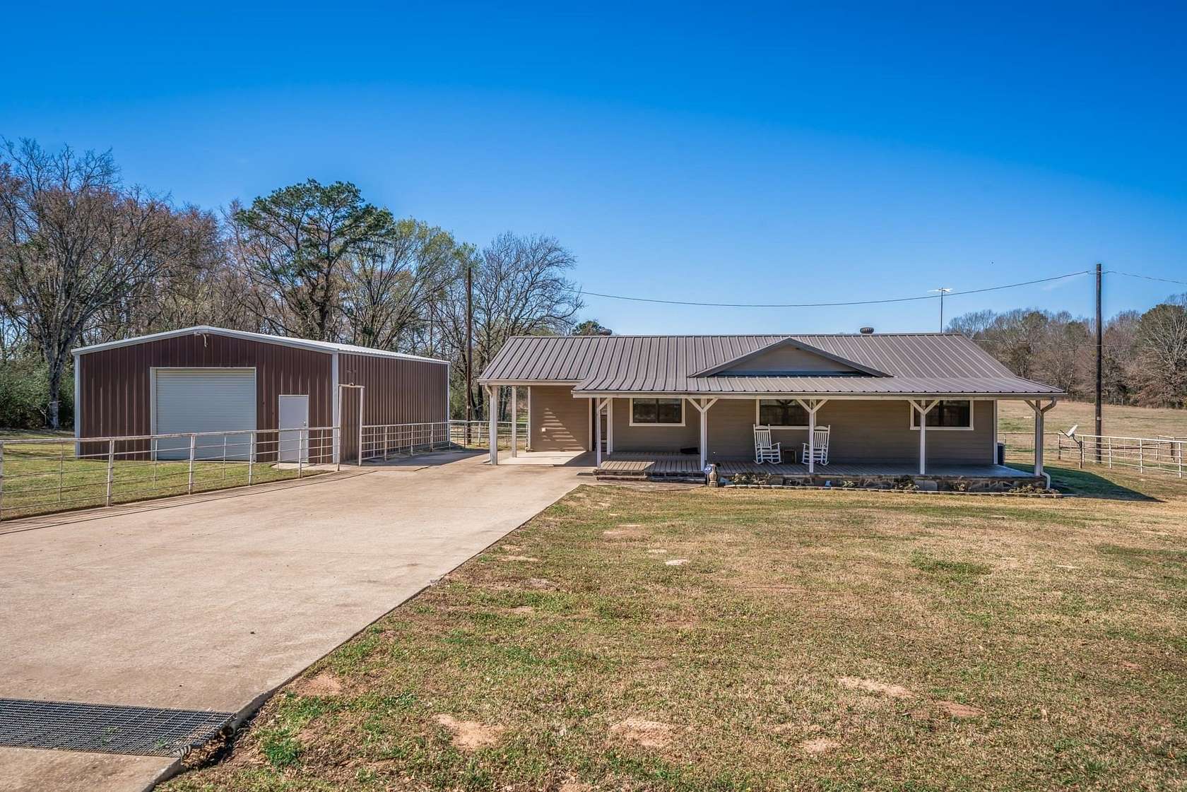 6.18 Acres of Land with Home for Sale in Arp, Texas