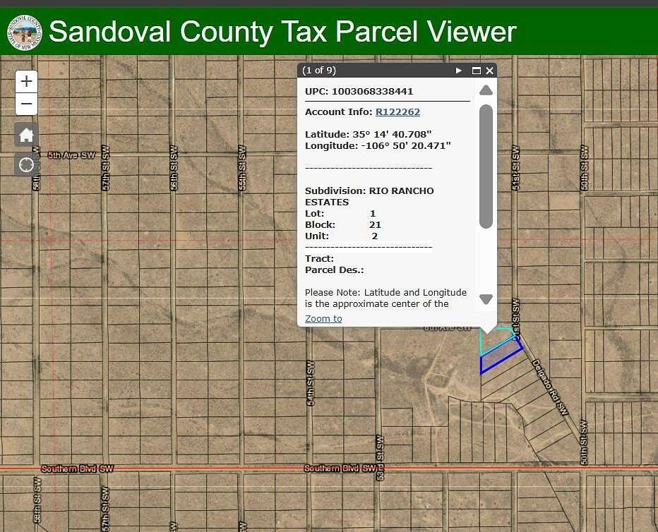 2 Acres of Land for Sale in Rio Rancho, New Mexico