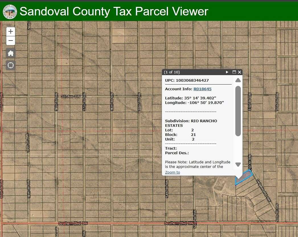 2 Acres of Land for Sale in Rio Rancho, New Mexico
