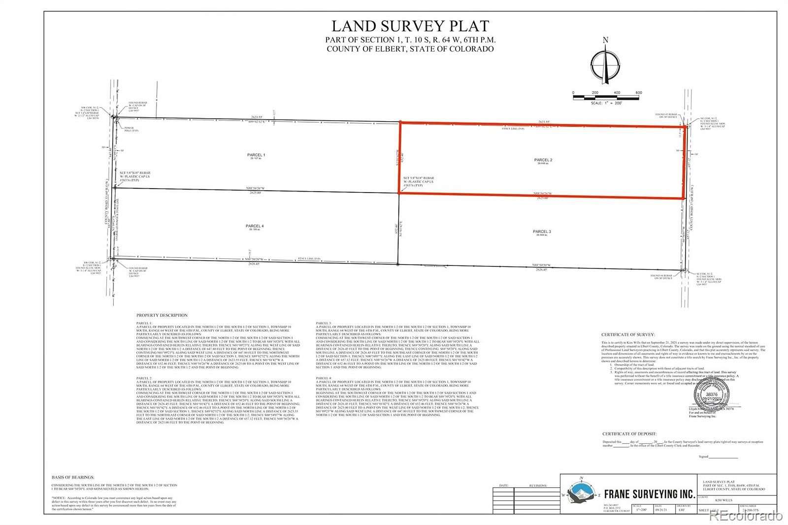 39.5 Acres of Land for Sale in Elbert, Colorado