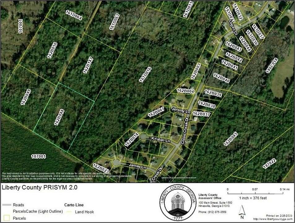 6.83 Acres of Land for Sale in Midway, Georgia