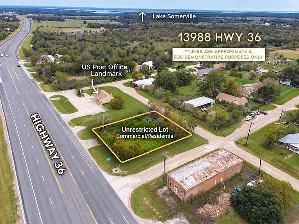 0.32 Acres of Mixed-Use Land for Sale in Somerville, Texas