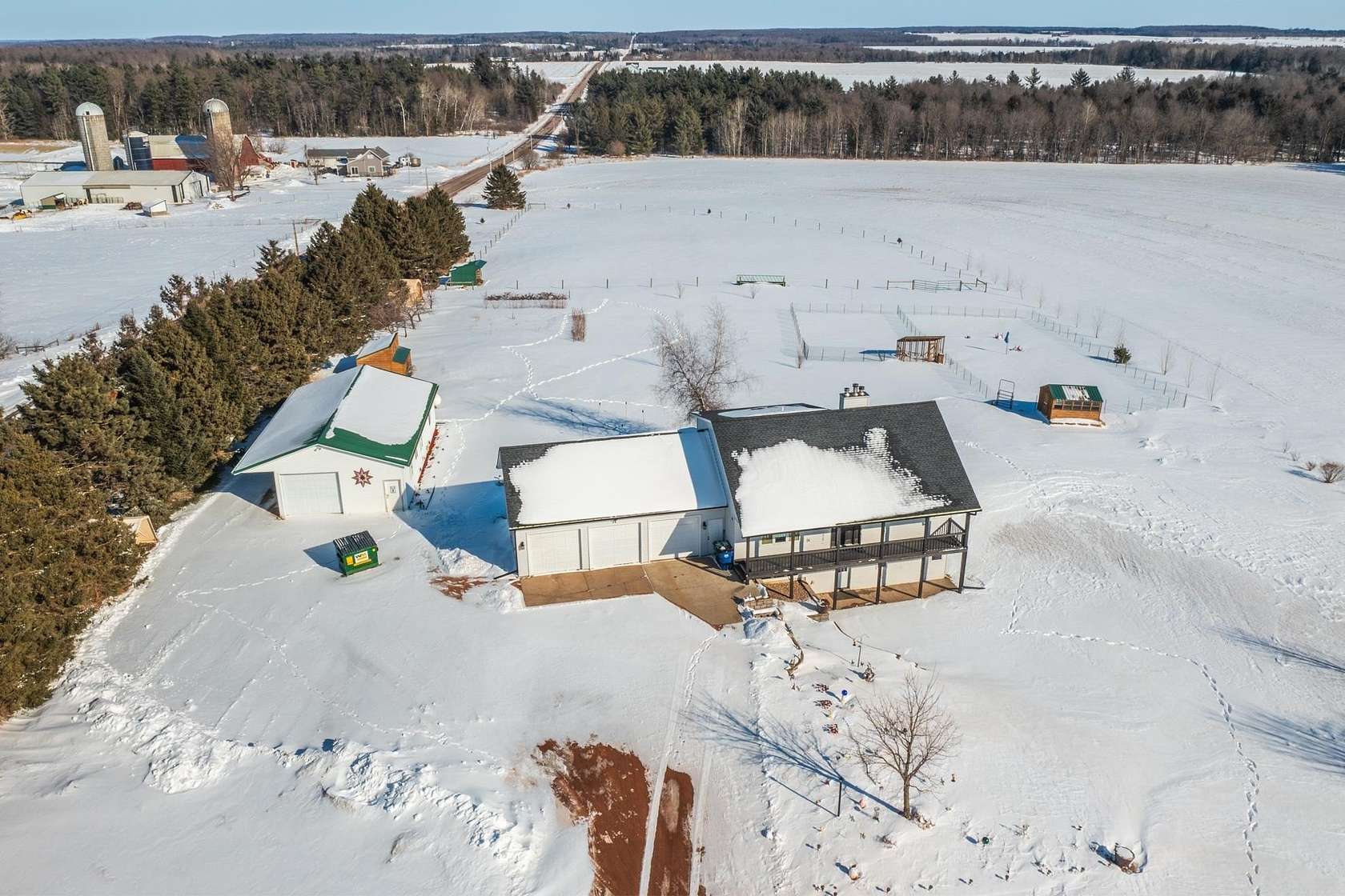 4.78 Acres of Land with Home for Sale in Athens, Wisconsin