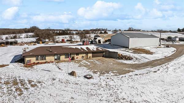 93.5 Acres of Land with Home for Sale in New Virginia, Iowa