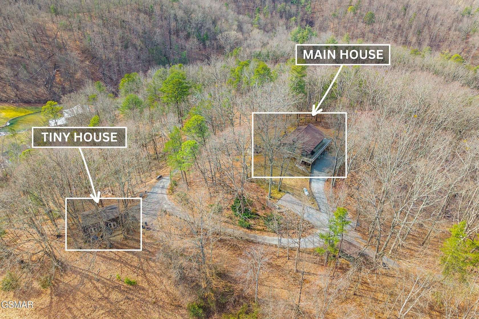 7.59 Acres of Land with Home for Sale in Sevierville, Tennessee