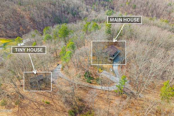 7.59 Acres of Land with Home for Sale in Sevierville, Tennessee
