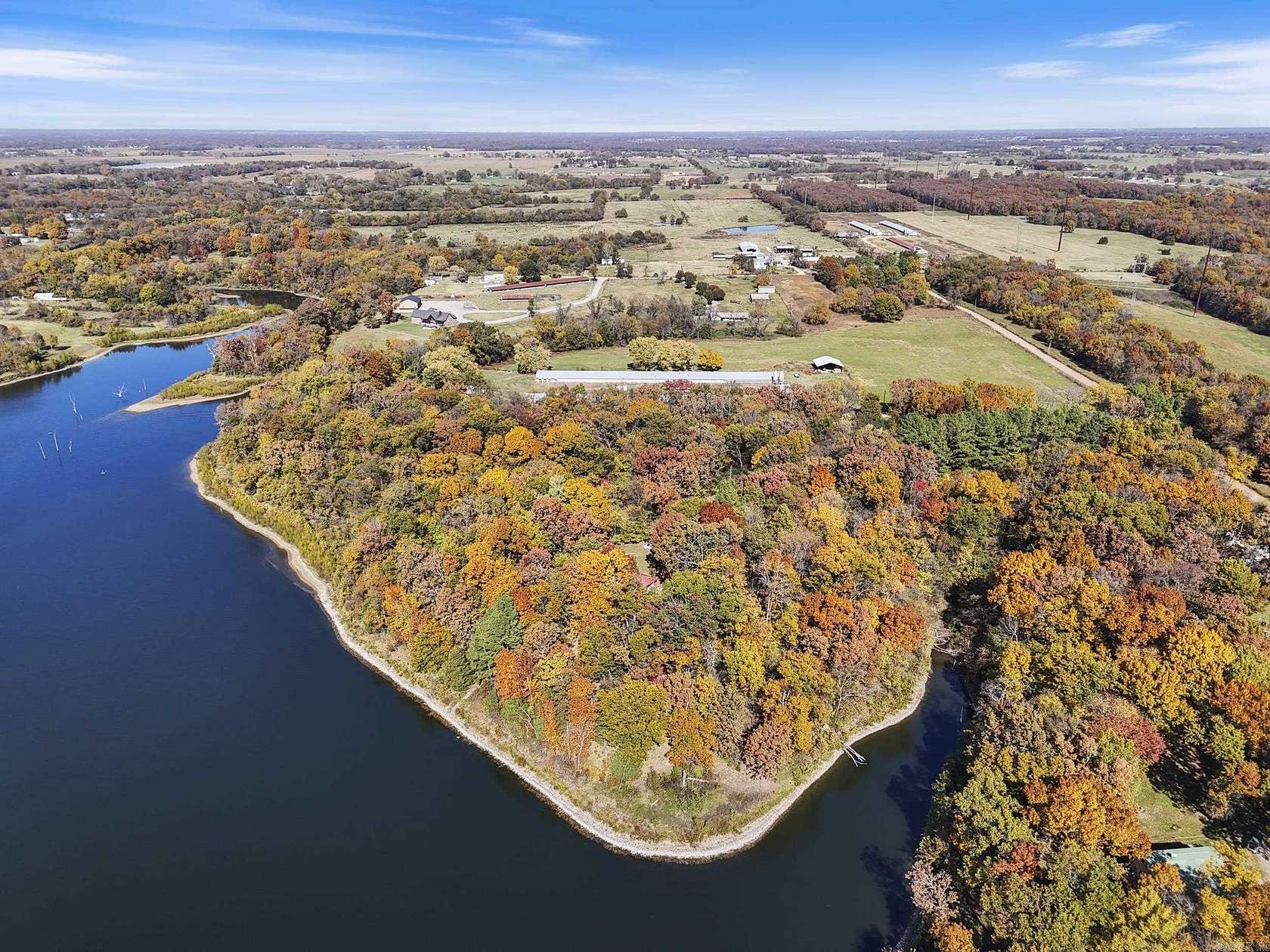 10.9 Acres of Recreational Land with Home for Sale in Gentry, Arkansas