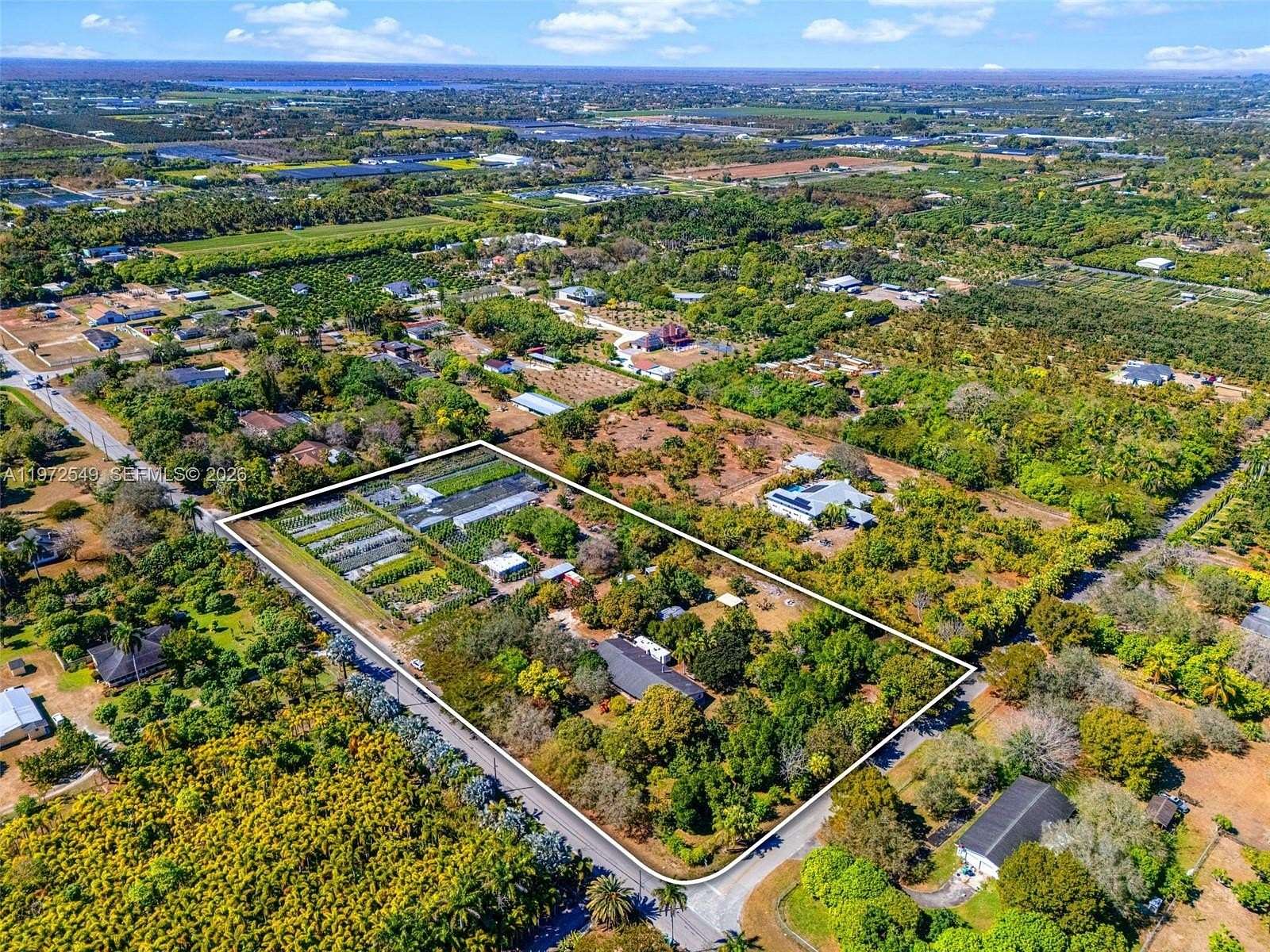 5 Acres of Land with Home for Sale in Homestead, Florida