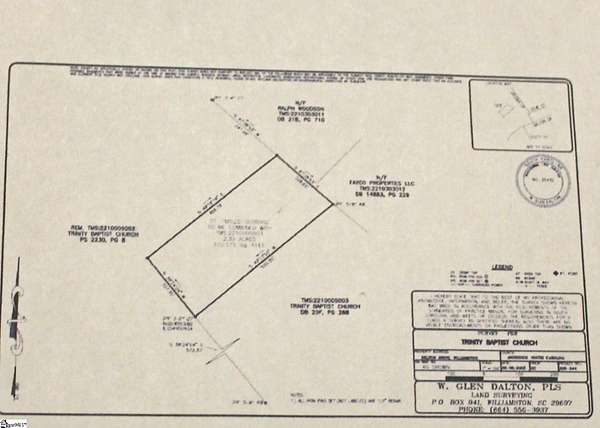 12.8 Acres of Land for Sale in Williamston, South Carolina