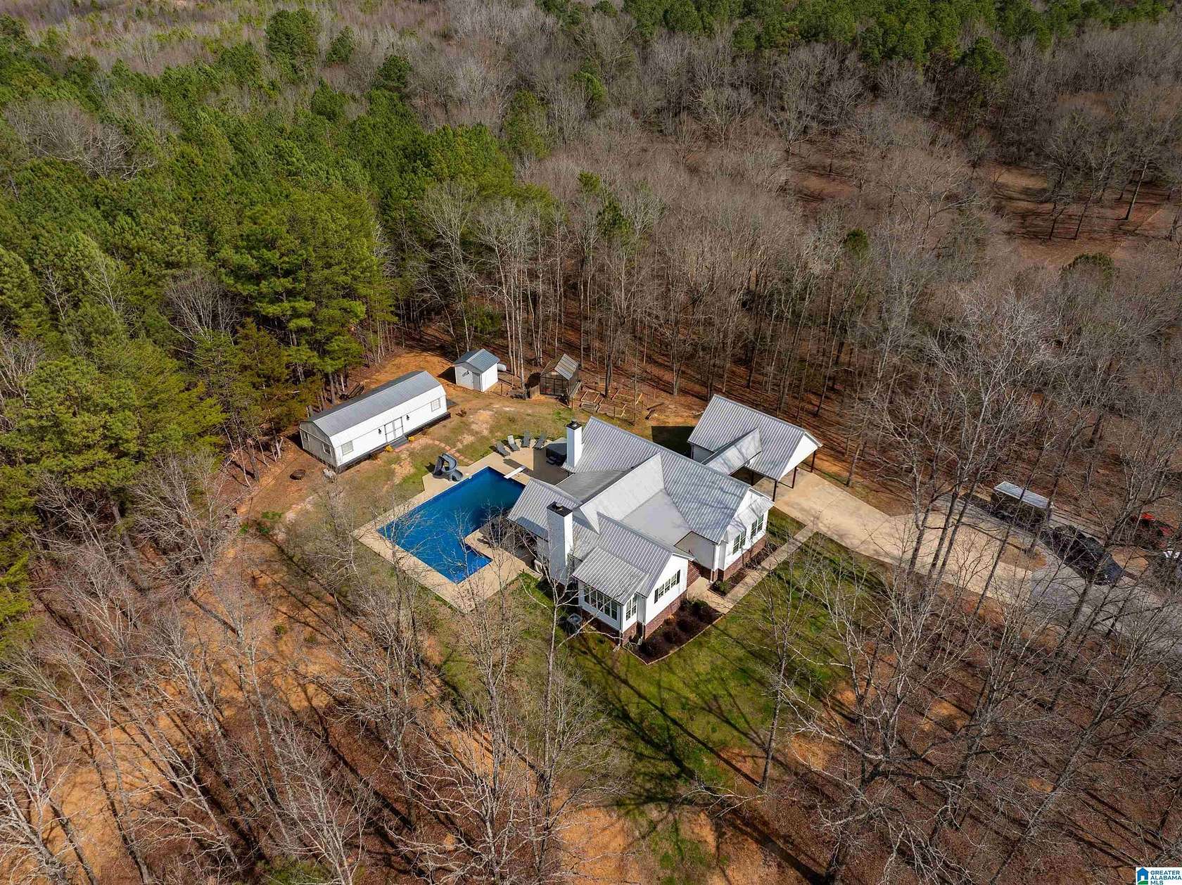 24.5 Acres of Land with Home for Sale in Columbiana, Alabama