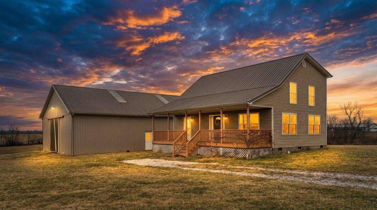 33.9 Acres of Agricultural Land with Home for Sale in Paris, Kentucky