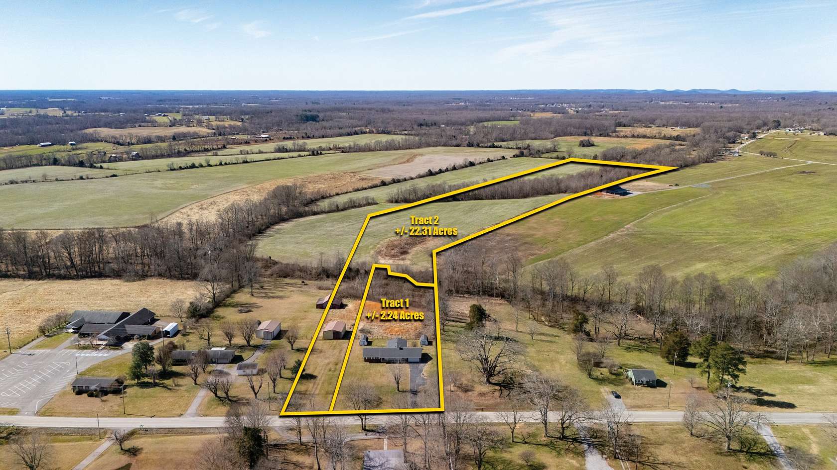 2.24 Acres of Land with Home for Auction in Woodbury, Tennessee