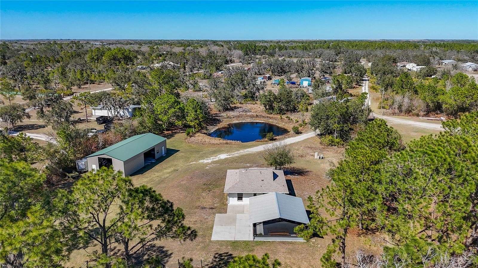 6 Acres of Land with Home for Sale in Myakka City, Florida