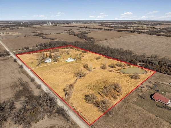 17 Acres of Land with Home for Sale in Adrian, Missouri