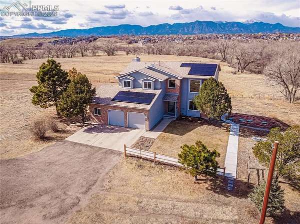 8.72 Acres of Land with Home for Sale in Fountain, Colorado