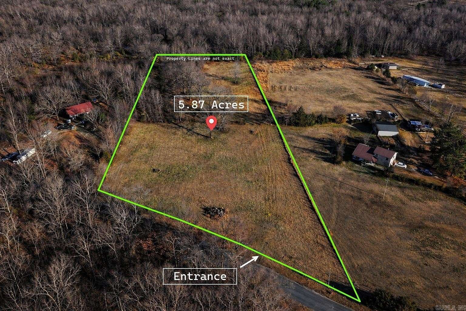 5.87 Acres of Land for Sale in Wooster, Arkansas