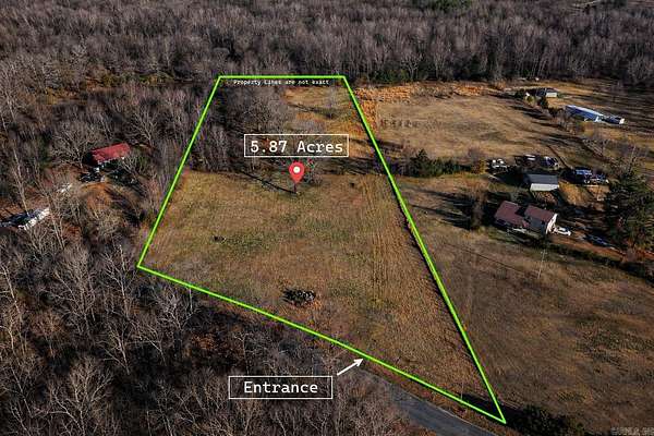 5.87 Acres of Land for Sale in Wooster, Arkansas