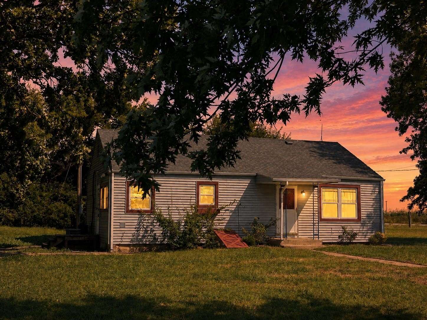 4.7 Acres of Land with Home for Sale in Caldwell, Kansas
