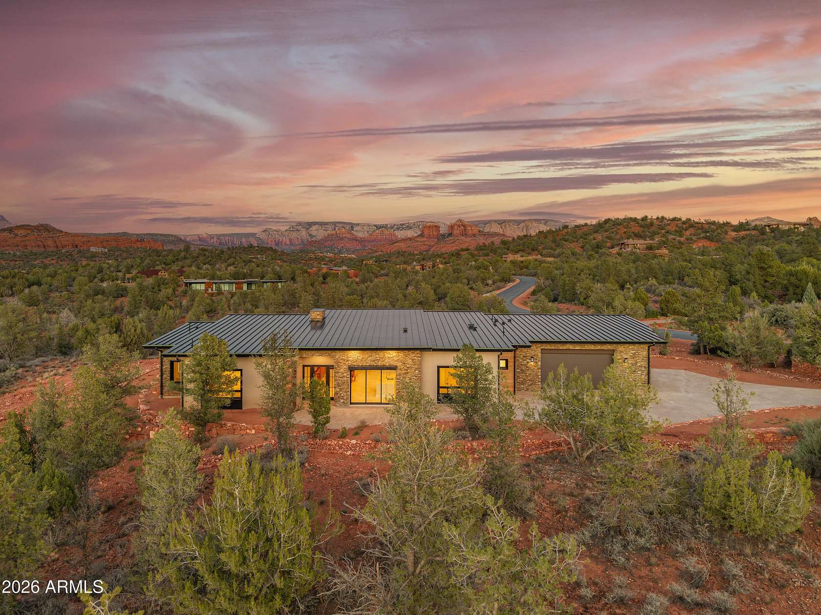 2 Acres of Land with Home for Sale in Sedona, Arizona