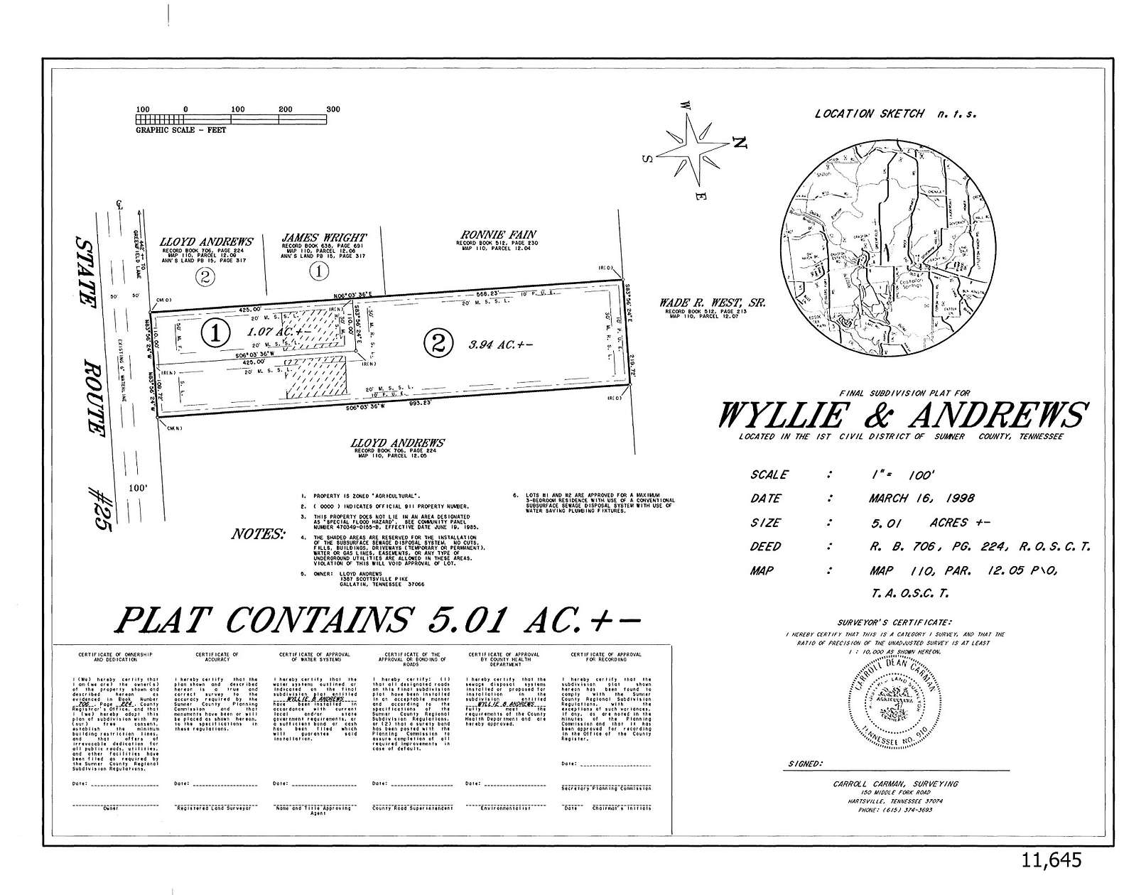 4 Acres of Residential Land for Sale in Castalian Springs, Tennessee