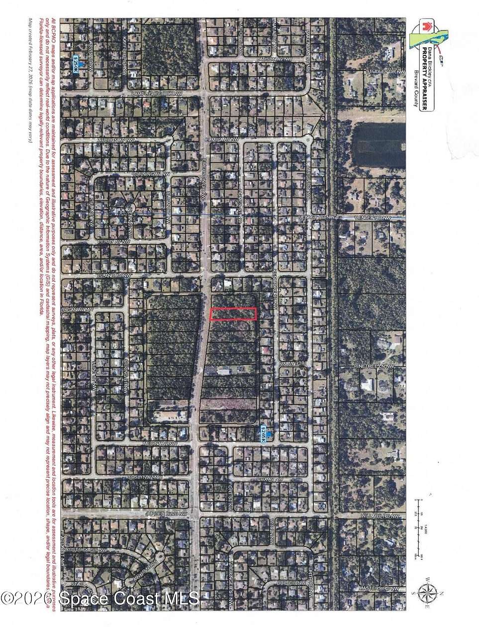 0.93 Acres of Commercial Land for Sale in Palm Bay, Florida