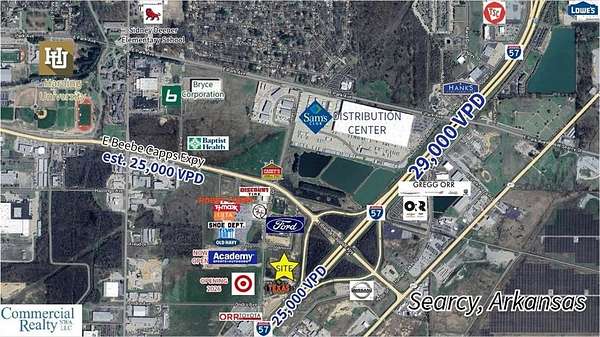 1.8 Acres of Improved Commercial Land for Sale in Searcy, Arkansas