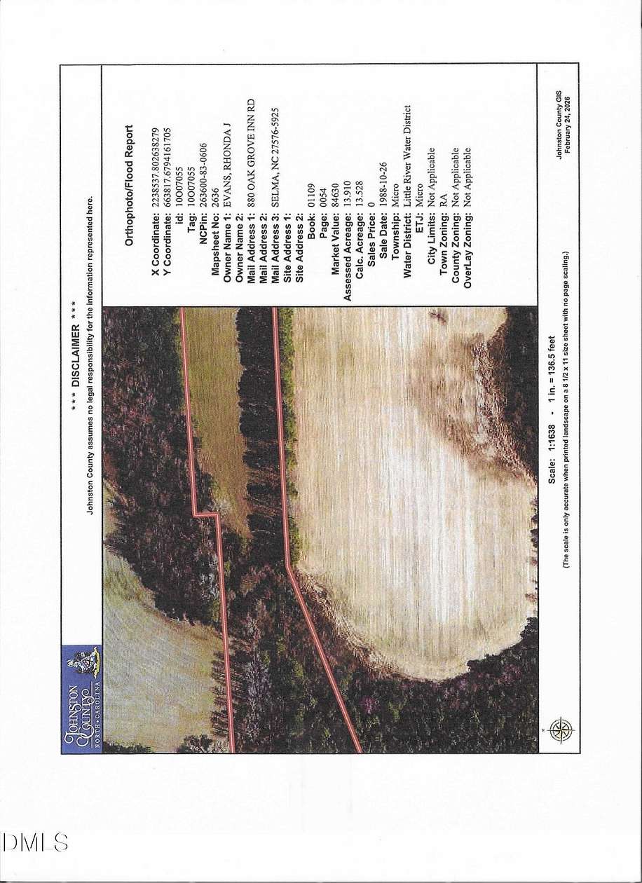 14 Acres of Land for Sale in Selma, North Carolina