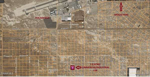 2.54 Acres of Commercial Land for Sale in Lancaster, California
