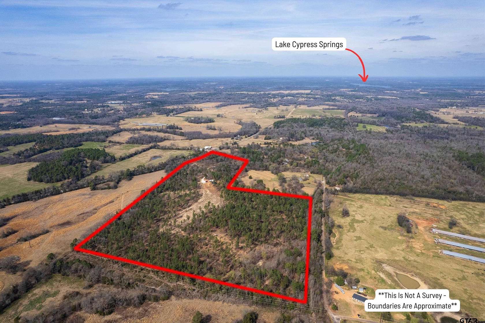 49 Acres of Recreational Land for Sale in Scroggins, Texas