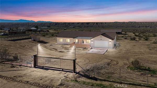 2.29 Acres of Land with Home for Lease in Oro Grande, California