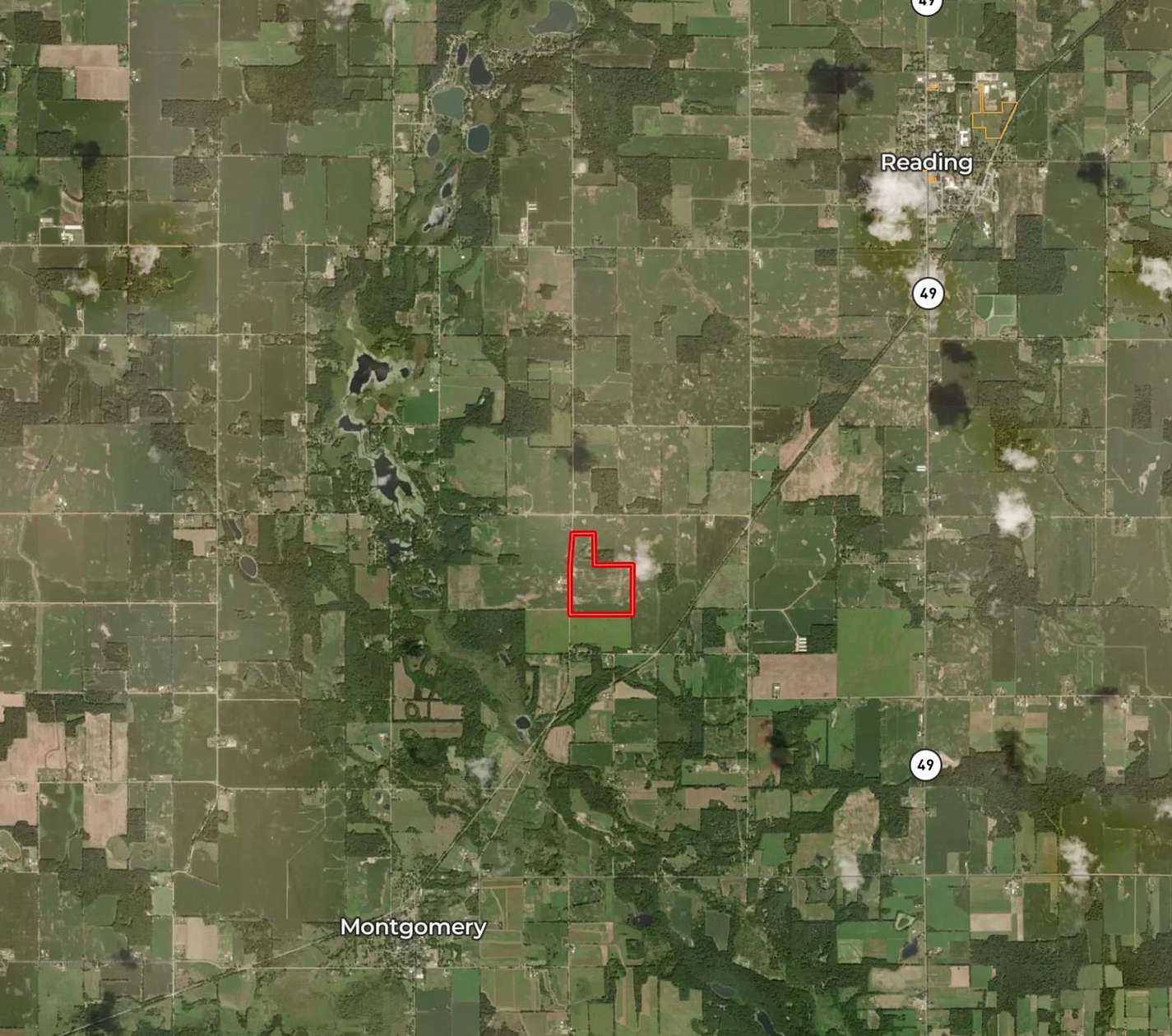 77 Acres of Land for Sale in Reading, Michigan