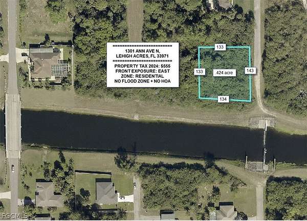 0.45 Acres of Residential Land for Sale in Lehigh Acres, Florida