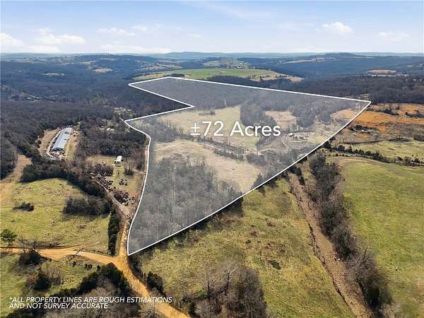 72.5 Acres of Improved Land for Sale in Huntsville, Arkansas