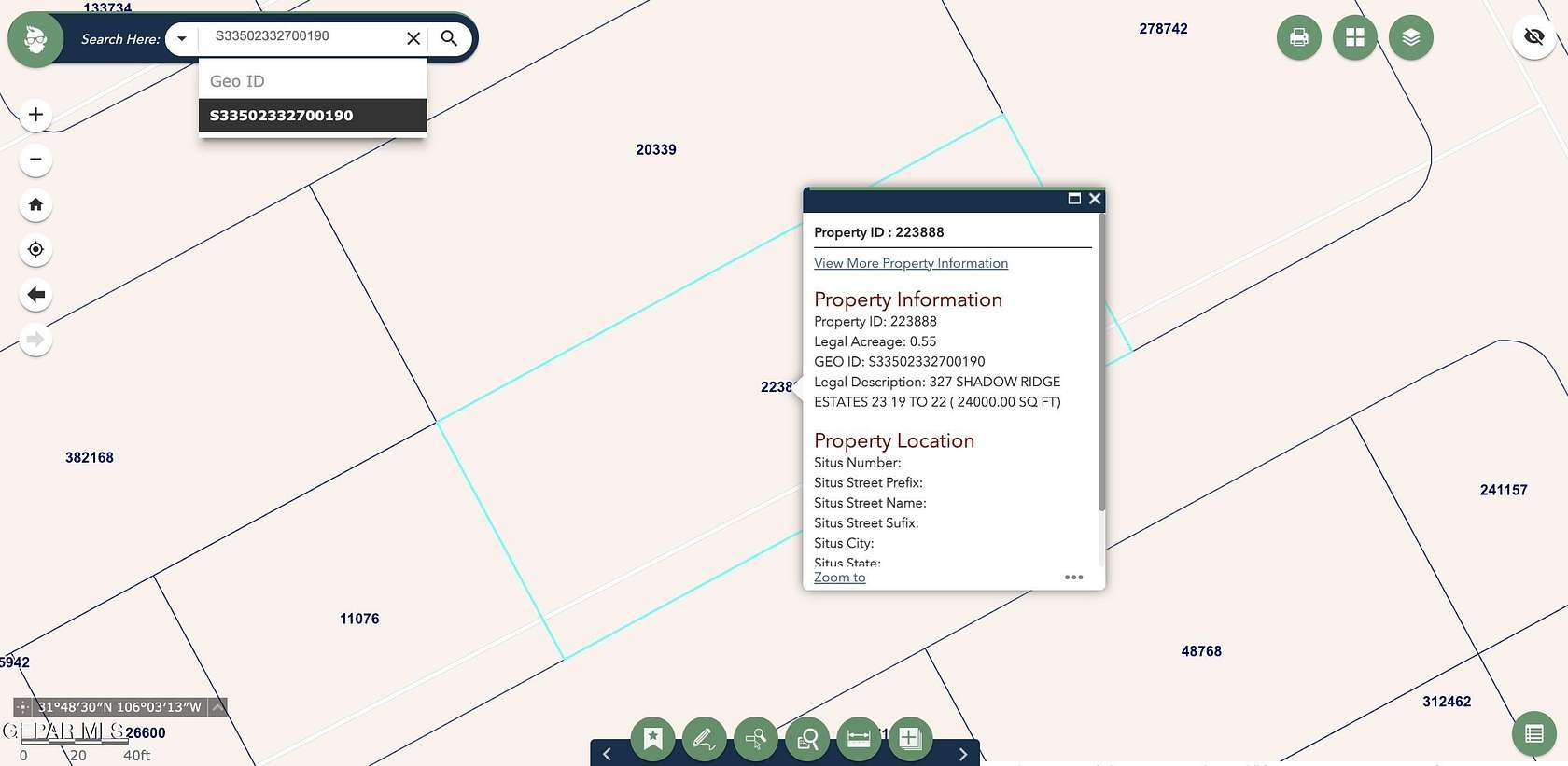 0.55 Acres of Land for Sale in El Paso, Texas
