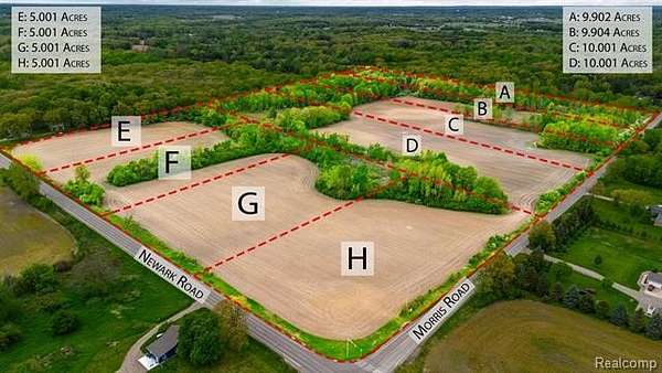 9.9 Acres of Residential Land for Sale in Lapeer Township, Michigan
