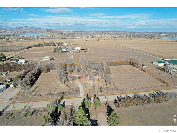 3.5 Acres of Land with Home for Sale in Loveland, Colorado
