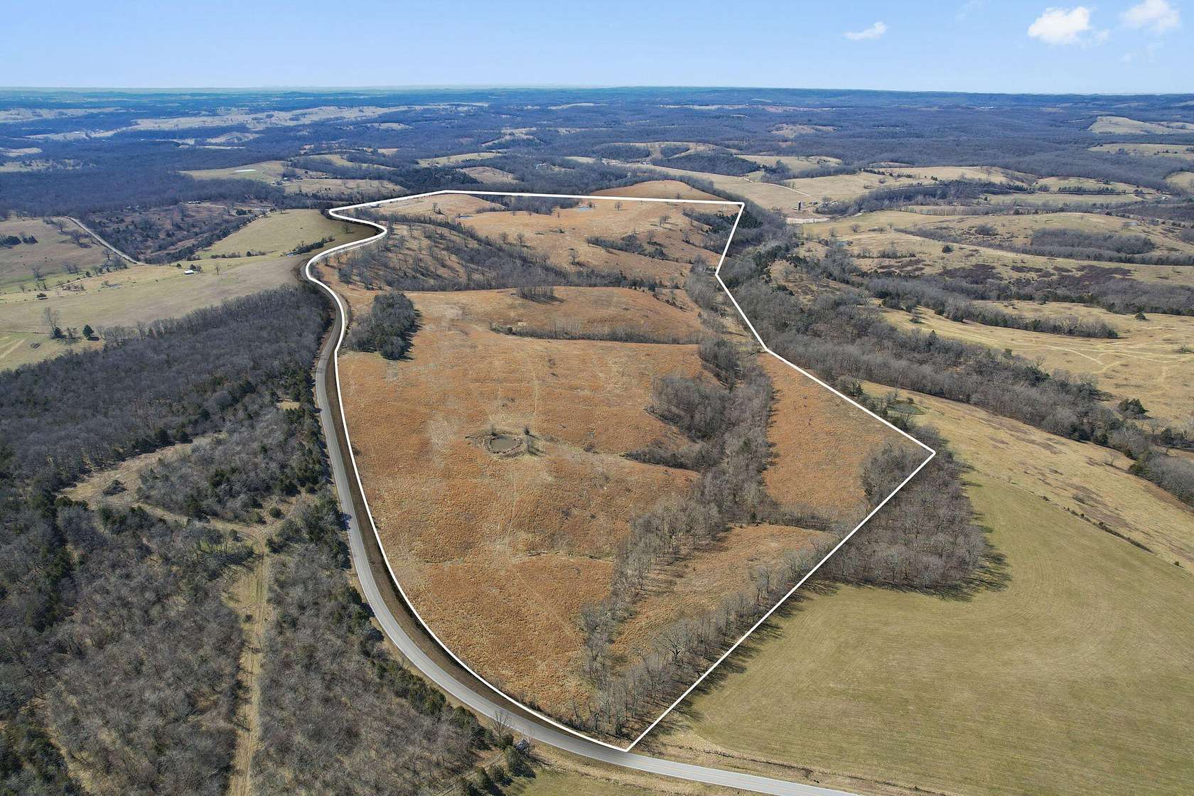 190 Acres of Recreational Land for Sale in Thornfield, Missouri