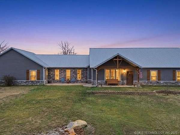 10 Acres of Recreational Land with Home for Sale in Skiatook, Oklahoma