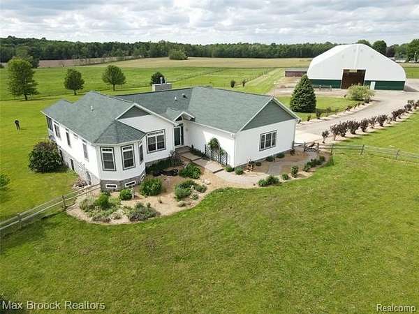 38.6 Acres of Land with Home for Sale in Vandalia, Michigan