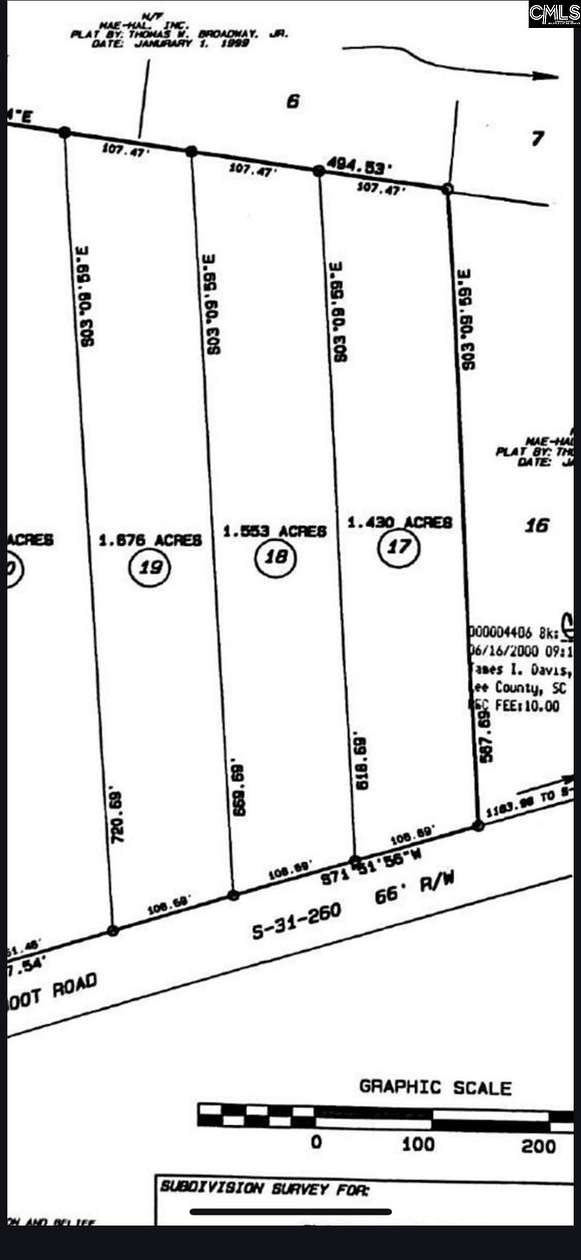 1.55 Acres of Land for Sale in Rembert, South Carolina
