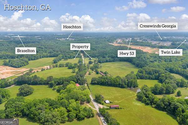 22.5 Acres of Land for Sale in Hoschton, Georgia